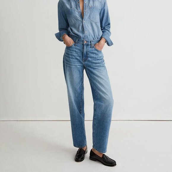 NWT Madewell The Slouchy Boyjean Rosewell Wash Rigid Size 30 NEW - Picture 1 of 13